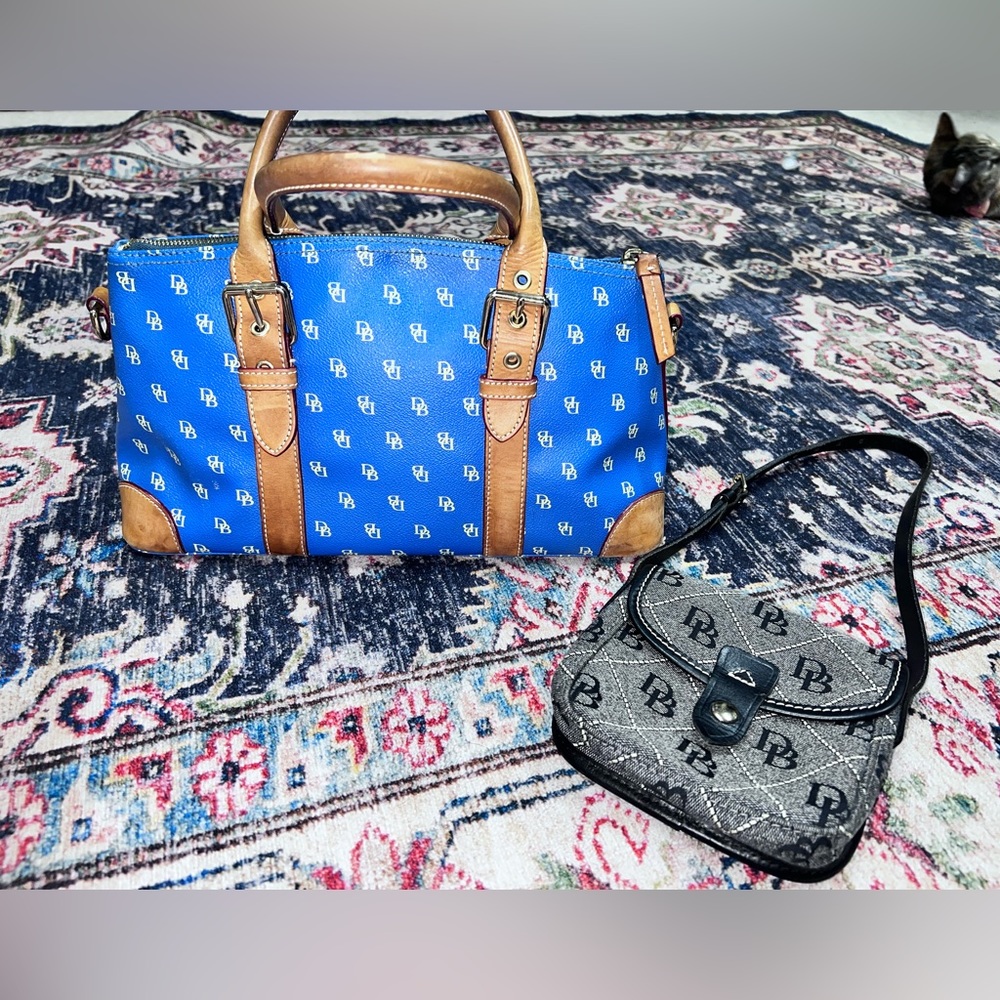 Two (2) Rare Vintage Dooney & Bourke Monogram Handbags